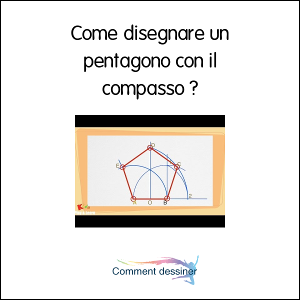Come disegnare un pentagono con il compasso